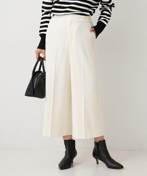 UNTITLED（アンタイトル） パンツ 「後ろウエストゴム」ミルドスムース