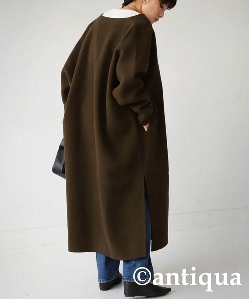 「antiqua」 コート FREE モスグリーン レディース_画像6