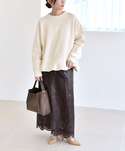 「quaranciel」 長袖カットソー ONE SIZE ブルー レディース_画像2