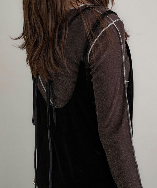 「NOAHL」 キャミソールワンピース M ブラック レディース_画像5