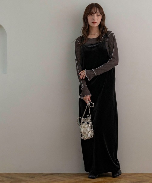 「NOAHL」 キャミソールワンピース M ブラック レディース_画像7