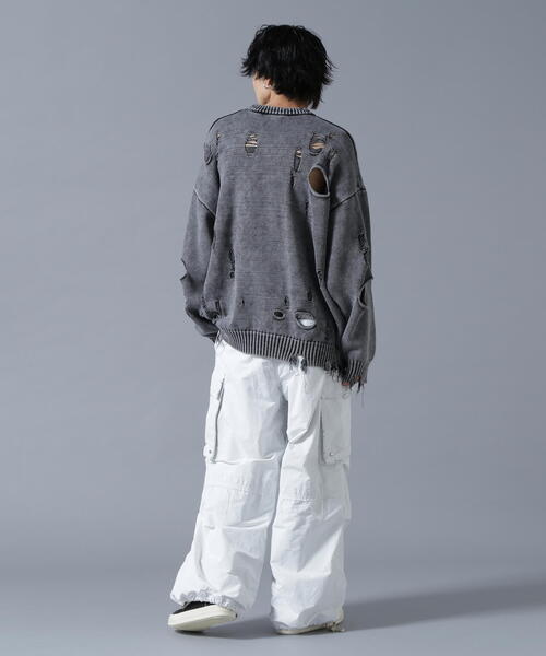 「DANKE SCHON」 長袖ニット F ブラック メンズ_画像5