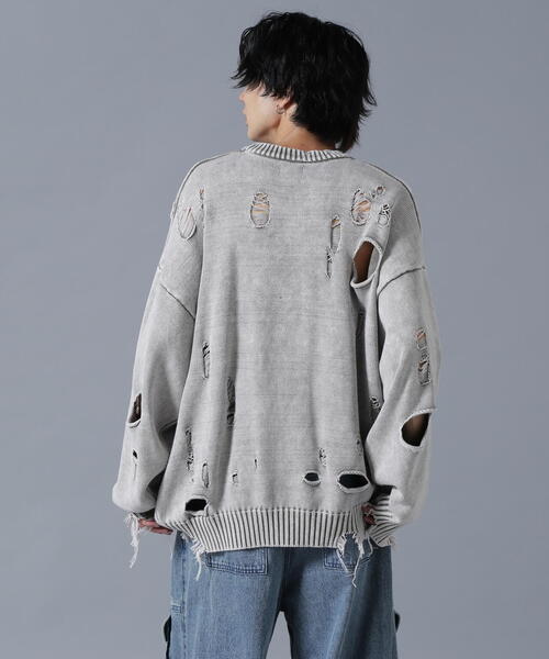 「DANKE SCHON」 長袖ニット F ブラック メンズ_画像9
