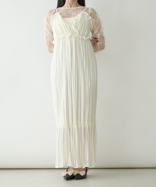 「Ambre Neige」 キャミソールワンピース FREE モカ レディース_画像3