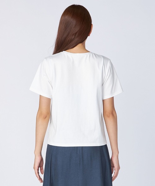 「LAISSE PASSE」 半袖Tシャツ MEDIUM アイボリー レディース_画像9