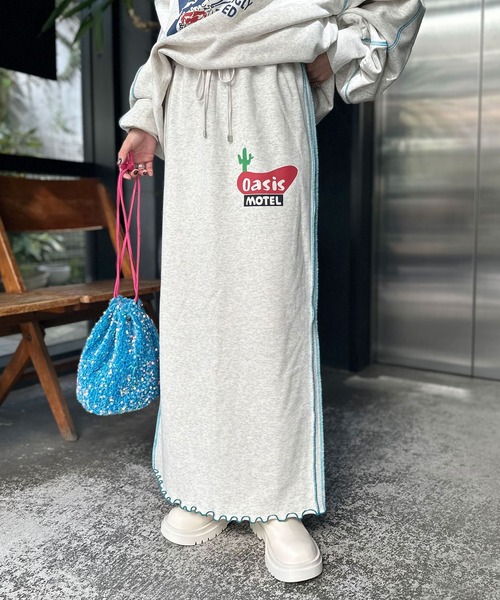 「HELLO.SANFRANCISCO」 スカート FREE ブルー レディース_画像3