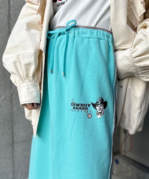 「HELLO.SANFRANCISCO」 スカート FREE ブルー レディース_画像4