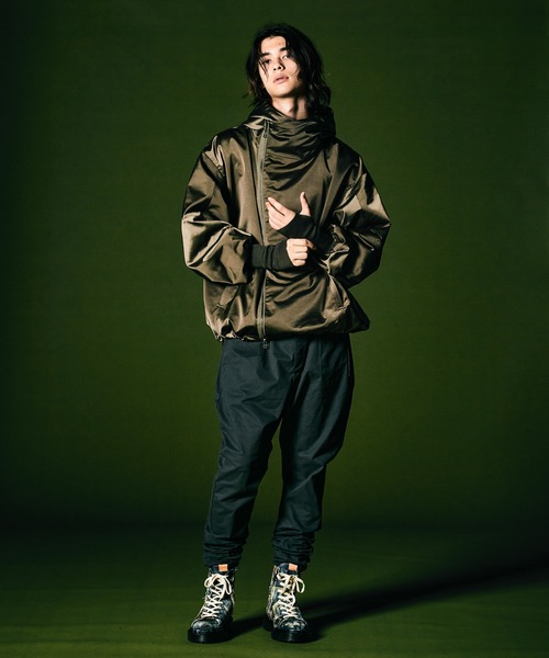 グラム glamb カーキグリーン サルエル ボトムスLサイズ（3） glamb(グラム)】Cropped Sarrouel Cargo Pants クロップドサルエル