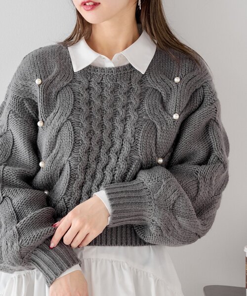 「Chico」 長袖ニット FREE アイボリー レディース_画像6