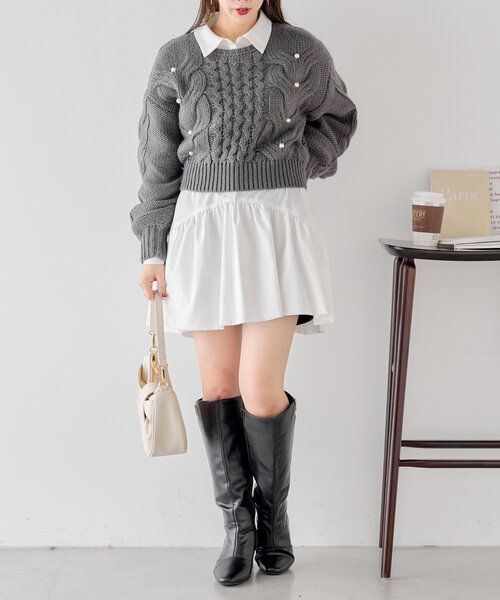 「Chico」 長袖ニット FREE アイボリー レディース_画像7