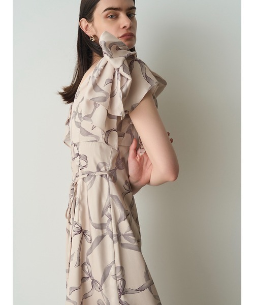 「SNIDEL」 ノースリーブワンピース 0 ブラウン レディースの画像
