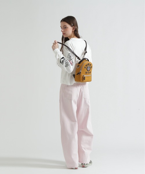 デイバック リュック 「直営店限定」LX VARSITY LEATHER MINI BACK PACK レディースの画像