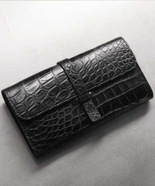 長財布 財布 GranCroco クロコダイル 長財布大きめ 日本製 メンズの画像