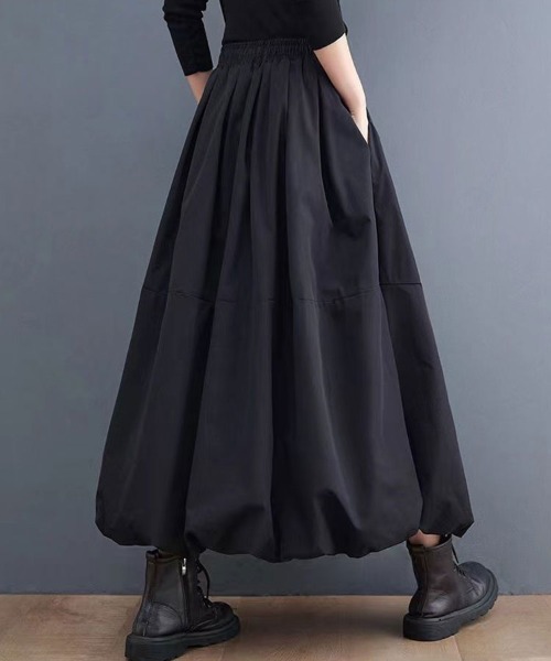 「SallyLunn」 フレアスカート X-LARGE ブラック レディース_画像5