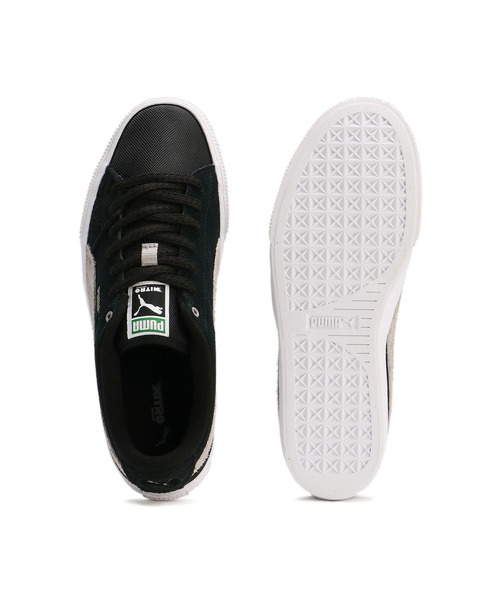 「PUMA」 ローカットスニーカー 24.5cm ブラック×グレー メンズ_画像4