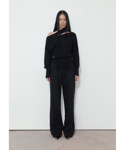 BOHEMSEO（ボヘミアンソウル） セーター ニット NECK CUTOUT SLIMFIT