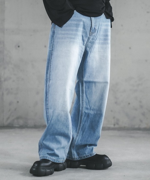 「Shoowtime」 デニムパンツ SMALL ブルー メンズ_画像9