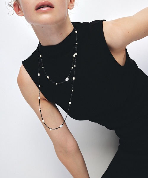 ネックレス 「les bon bon」ancient pearl long necklace/エイシェント パール ロング ネックレス BOB926