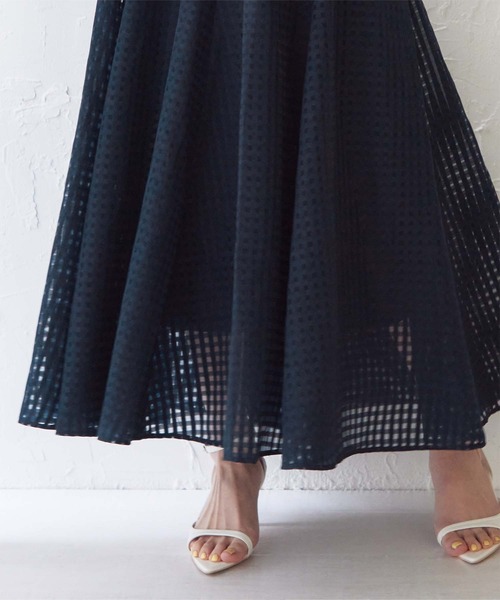 「ur's」 フレアスカート M ブラック レディース_画像5