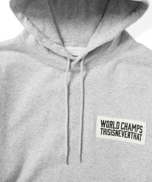 「thisisneverthat」 プルオーバーパーカー L ブラウン メンズの画像