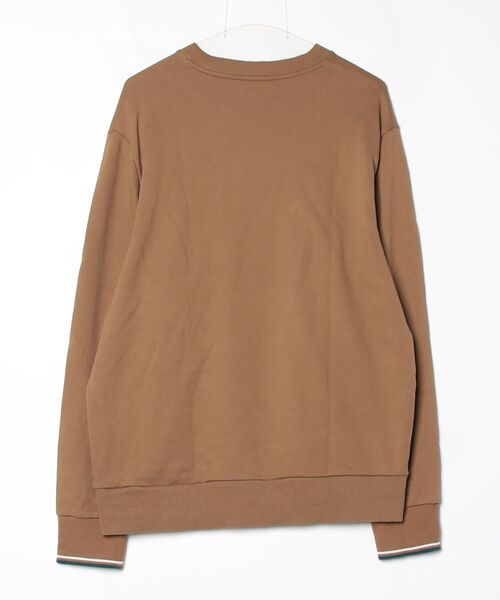 「FRED PERRY」 スウェットカットソー X-LARGE キャメル レディース_1