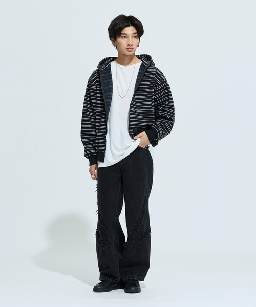 アディダス ワイドパンツTG ワイド DNM PTS パンツ adidas（アディダス） ワイドパンツ ジーンズ TGワイドDNM PTSパンツ