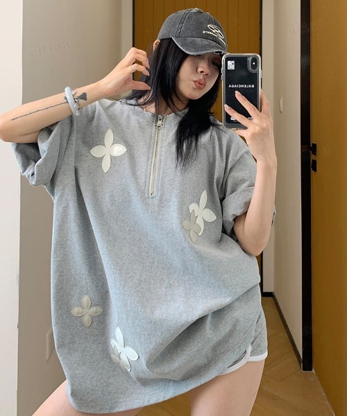 Dalfwin（ダールフィン） tシャツ 半袖 韓国ファッション RICECAKE