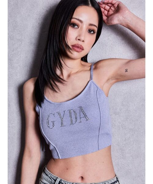 GYDA（ジェイダ） キャミソール GYDA bijouラメニットビスチェ