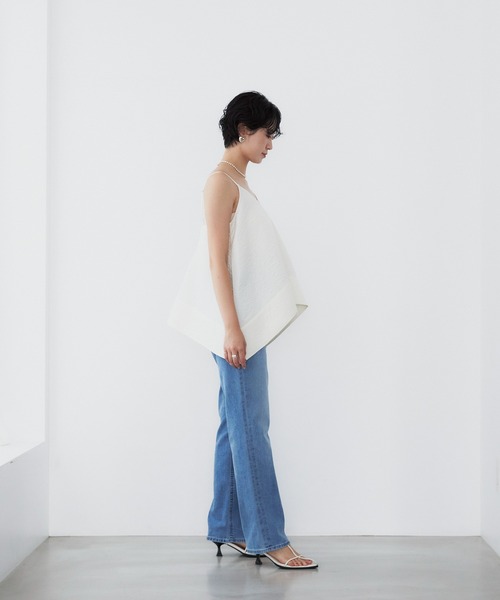「YANUK」 デニムパンツ 26inch サックスブルー レディース_2