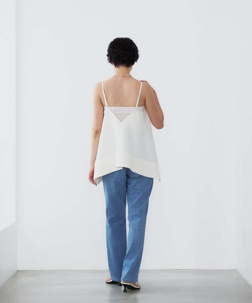 「YANUK」 デニムパンツ 26inch サックスブルー レディース_3