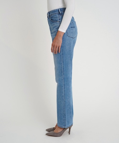 「YANUK」 デニムパンツ 26inch サックスブルー レディース_5