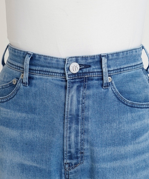 「YANUK」 デニムパンツ 26inch サックスブルー レディース_7