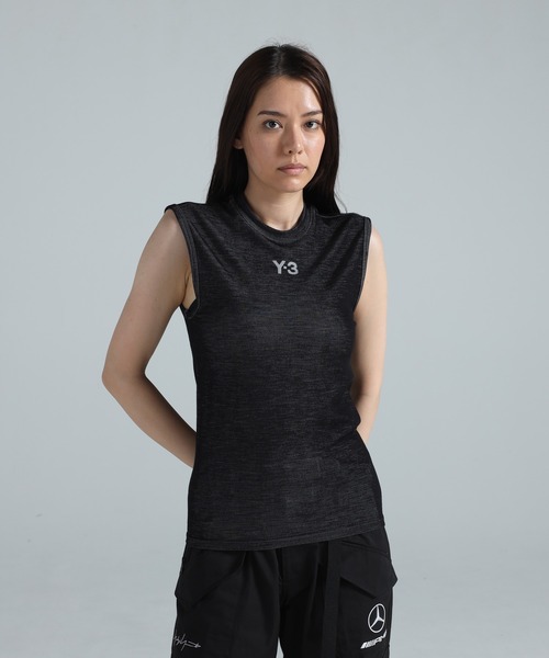 【03AW】HUSSEIN CHALAYAN 変形タンクトップ 変形Tシャツ Y-3 tシャツ MERCEDES - AMG PETRONAS FORMULA 1 TEAM ENGINEERED TANK