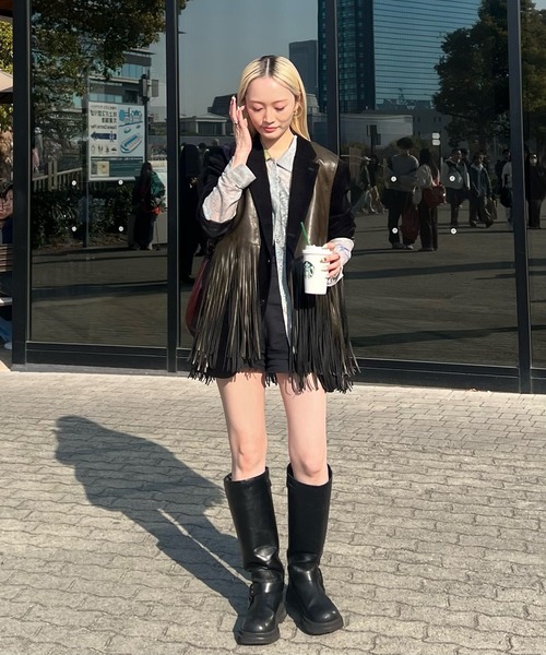 Ameri（アメリ） ブラウス シャツ GEL ART CUT SHIRT レディース