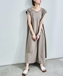 ワンピース 夏 半袖 フレンチスリーブ Tシャ...の詳細画像3