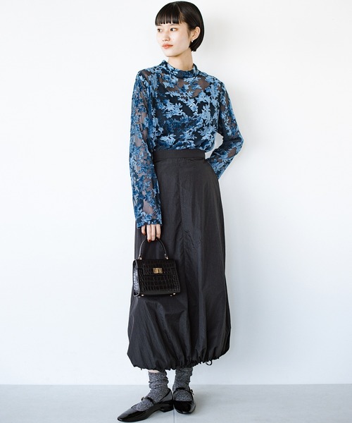 「haco!」 長袖カットソー SMALL ブルー レディース_画像3
