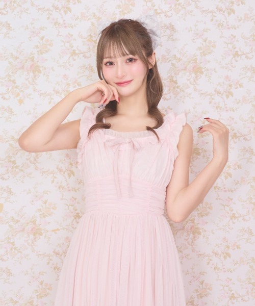 LAFARY（ラファリー） ワンピース チュールフリルロングワンピース
