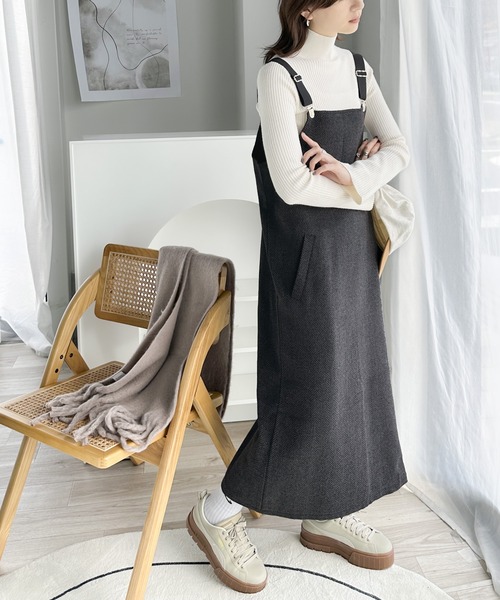 「classicalelf」 サロペットスカート X-LARGE ブラウン レディース_画像4