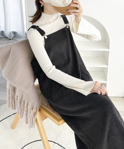 「classicalelf」 サロペットスカート X-LARGE ブラウン レディース_画像5