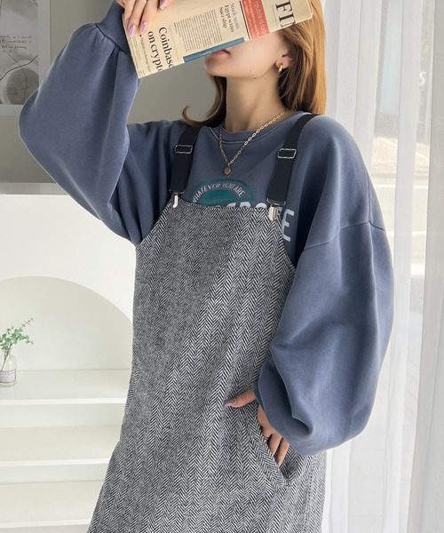 「classicalelf」 サロペットスカート X-LARGE ブラウン レディース_画像7
