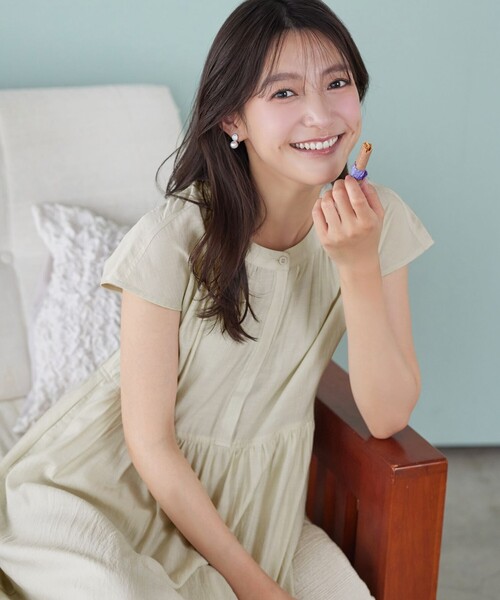 Tiaclasse シャツワンピース ギャザーシャツワンピース : ZOZOTOWN