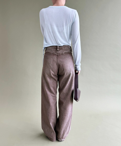 「EDIT. FOR LULU」 デニムパンツ 34 ピンク レディース_画像8