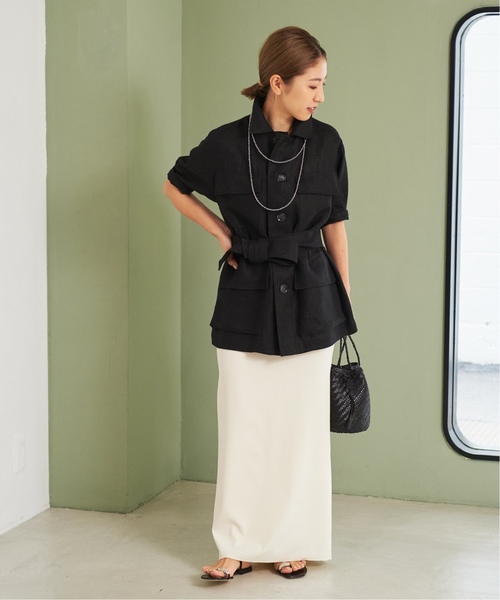 「Plage」 ロングスコート 38 ベージュ レディース