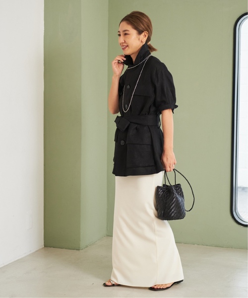 「Plage」 ロングスコート 38 ベージュ レディース