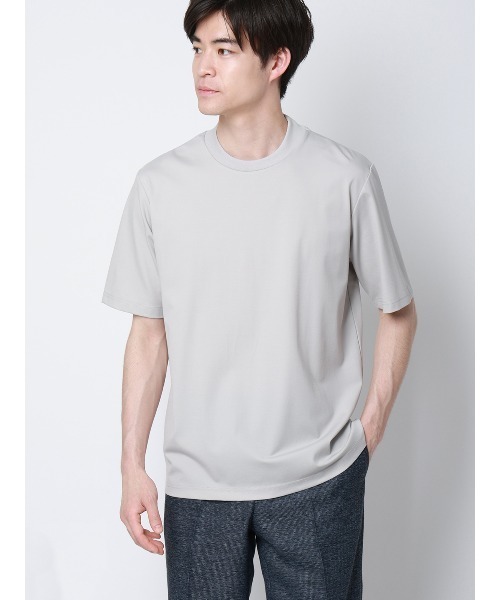 tシャツ 冷たいオフィT／Tシャツ／半袖／ウォッシャブル／接触冷感／UV