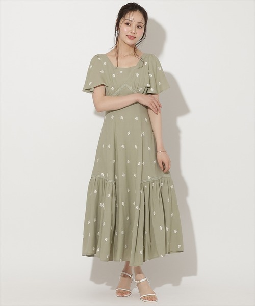 willselection ワンピース WILLSELECTION（ウィルセレクション） ワンピース 夏 半袖 小花刺繍