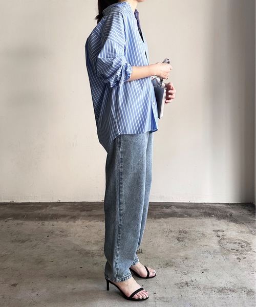 「COMMON WARE」 「STYLE DELI」デニムパンツ M ケミカルウォッシュ レディース_画像4