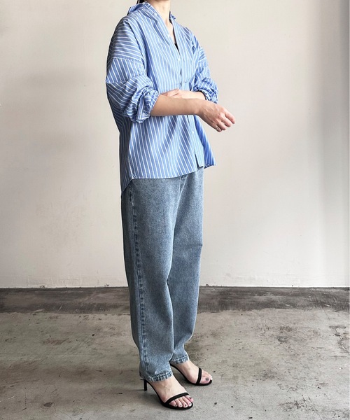 「COMMON WARE」 「STYLE DELI」デニムパンツ M ケミカルウォッシュ レディース_画像5