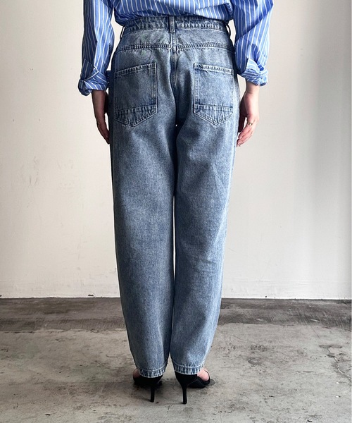 「COMMON WARE」 「STYLE DELI」デニムパンツ M ケミカルウォッシュ レディース_画像6