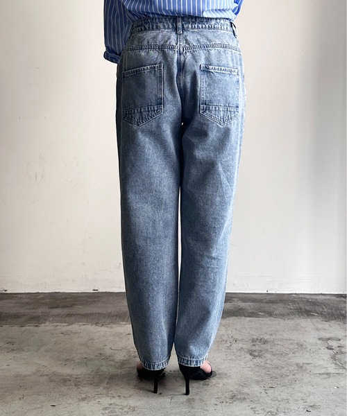 「COMMON WARE」 「STYLE DELI」デニムパンツ M ケミカルウォッシュ レディース_画像7